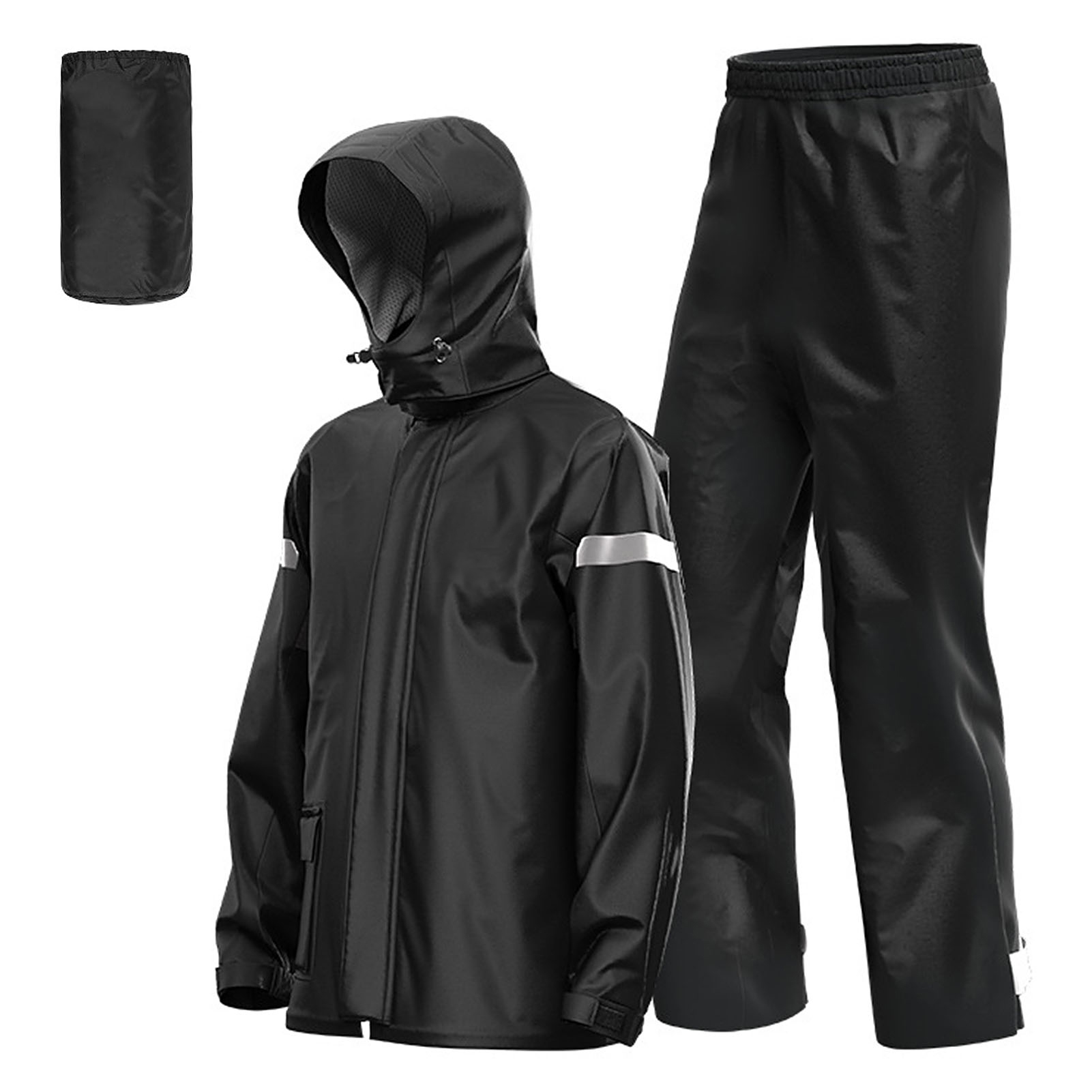 Cycling Gear Jacket - Motorrad-Regenanzug für Herren, reflektierend, wasserabweisend, Regenjacke