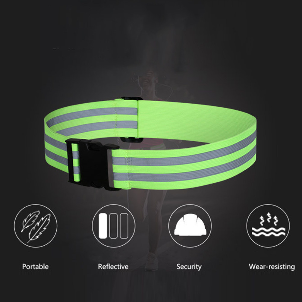 Cycling Visibility Gear - Verstellbarer reflektierender Gürtel, hohe Sichtbarkeit, Sicherheitsausrüstung,