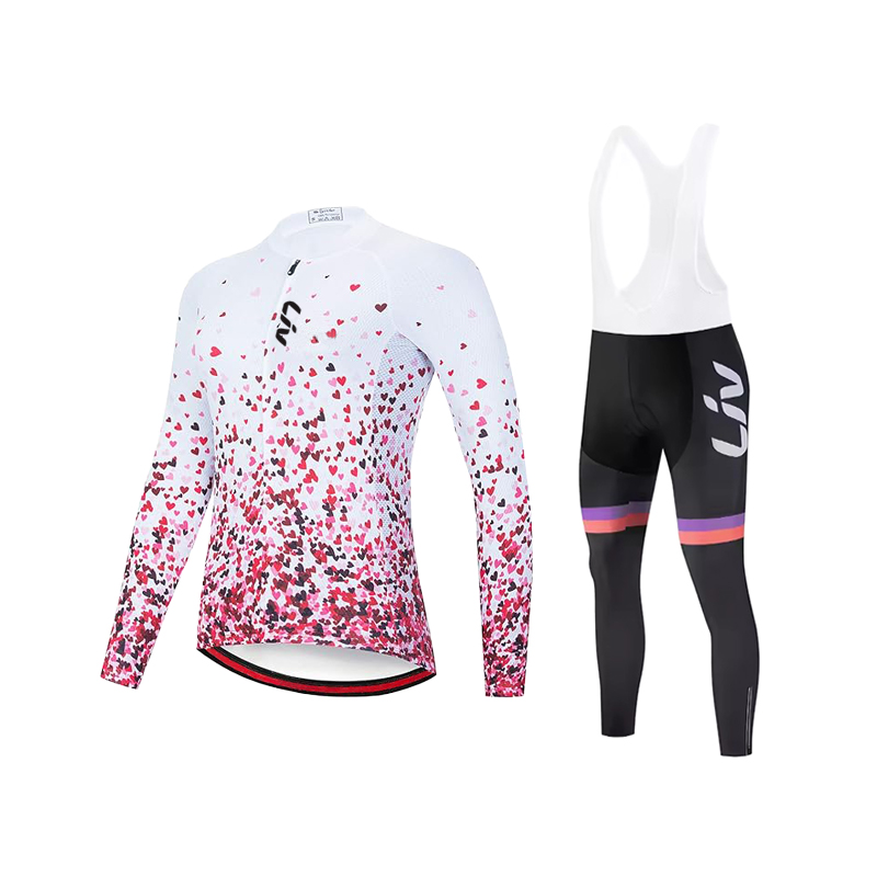 Cycling Gear Girls - LIV Damen-Fahrradanzug-Set für Frühling und Herbst,