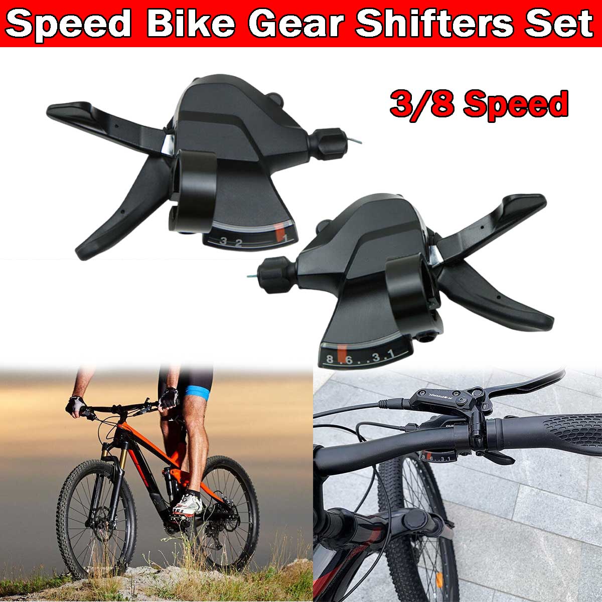 Cycling Gear Kit - MTB Bike Getriebe Bremshebel Set Shifter
