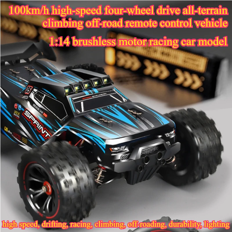 Cycling Gear Box - 100km/h Hochgeschwindigkeits-4WD-RC-Autos, 1:14 Bürstenloser Motor Kletter-Offroad-RC-Truck,