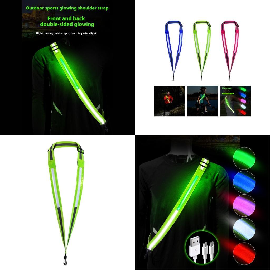 Cycling Visibility Gear - R6FE -Radfahren reflektierender Riemen 5 Lichtfarbe