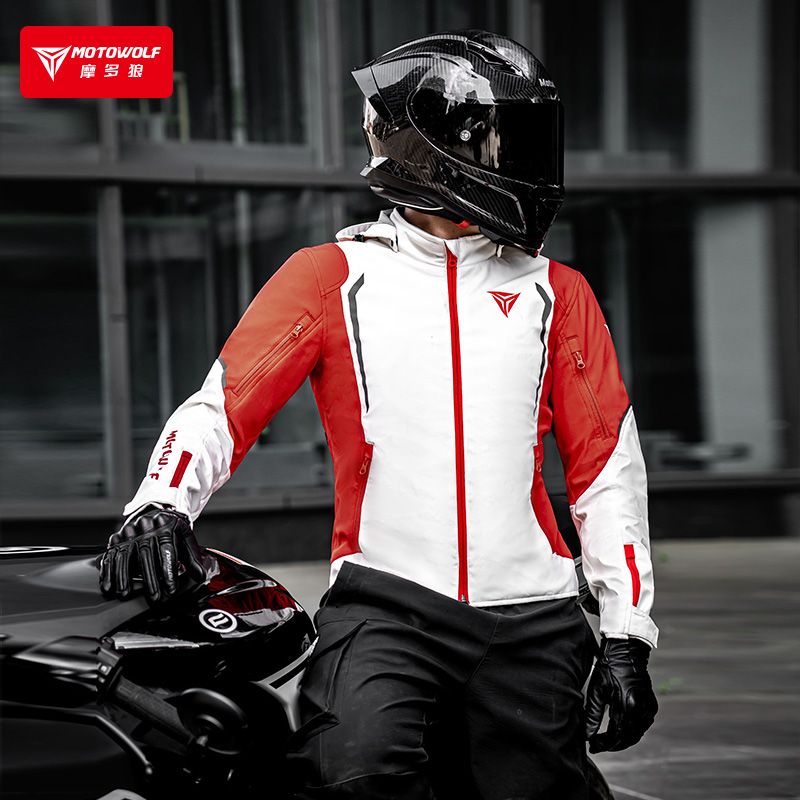 Cycling Gear Jacket - MOTOWOLF Windbreaker Motorradjacke Atmungsaktiv Warm Herbst/Winter