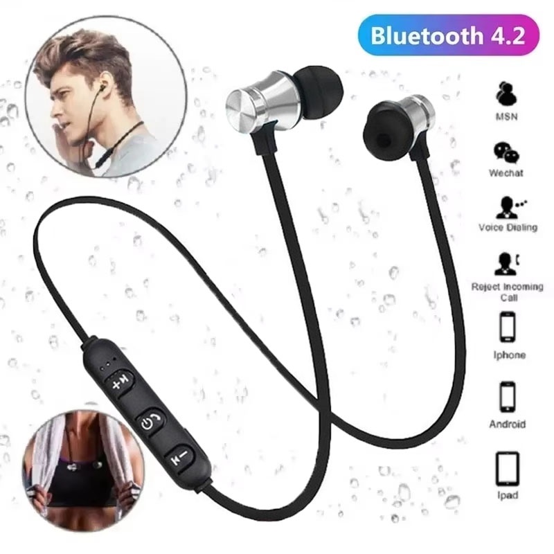 Cycling Gear Kit - Schweißfeste kabellose Bluetooth-Kopfhörer für Outdoor-Übungen, Sport-Ohrhörer,