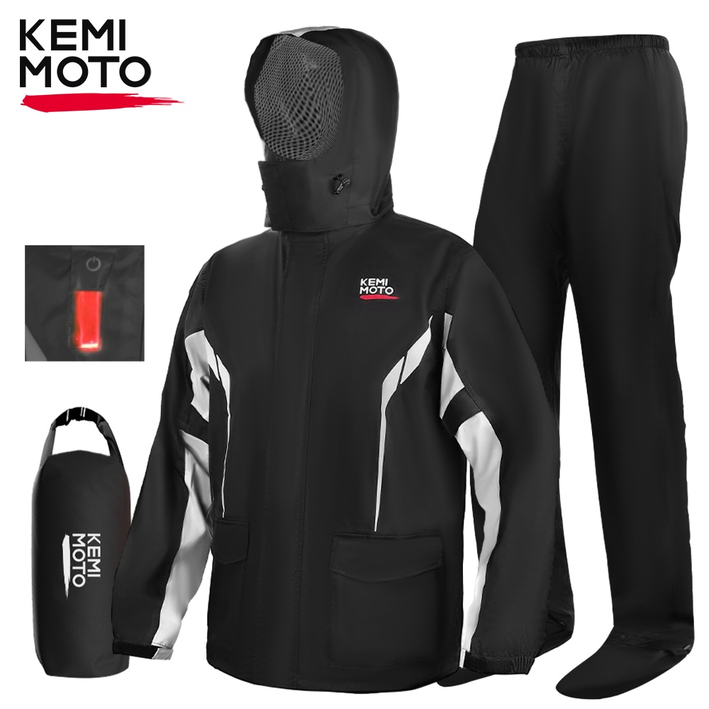Cycling Gear Jacket - Wasserdichtes Regenmantel-Set für Motorradfahren Regenjacke Unisex