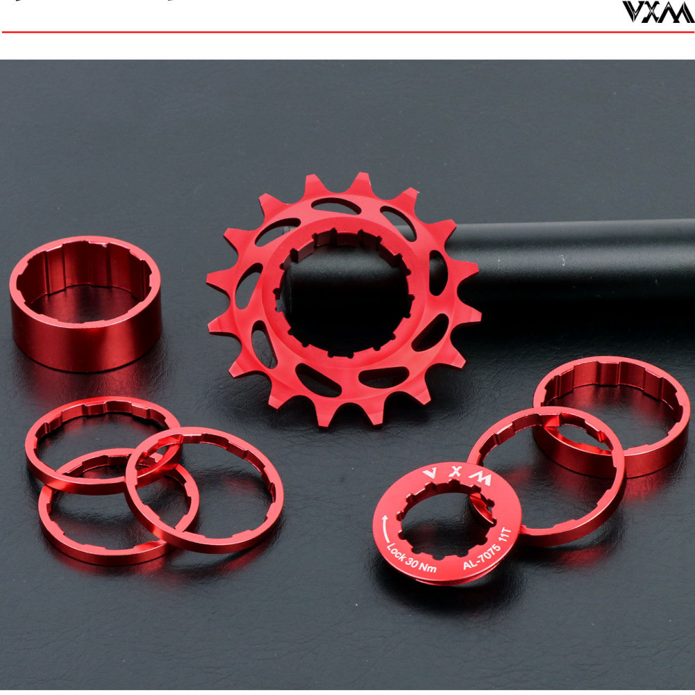 Cycling Gear Kit - VXM Mountainbike Single-Speed-Zahnradsatz-Umrüstkit Fahrrad-Freilaufzahnradsatz Fixed-Gear-Fahrrad-Upgrade-Teile
