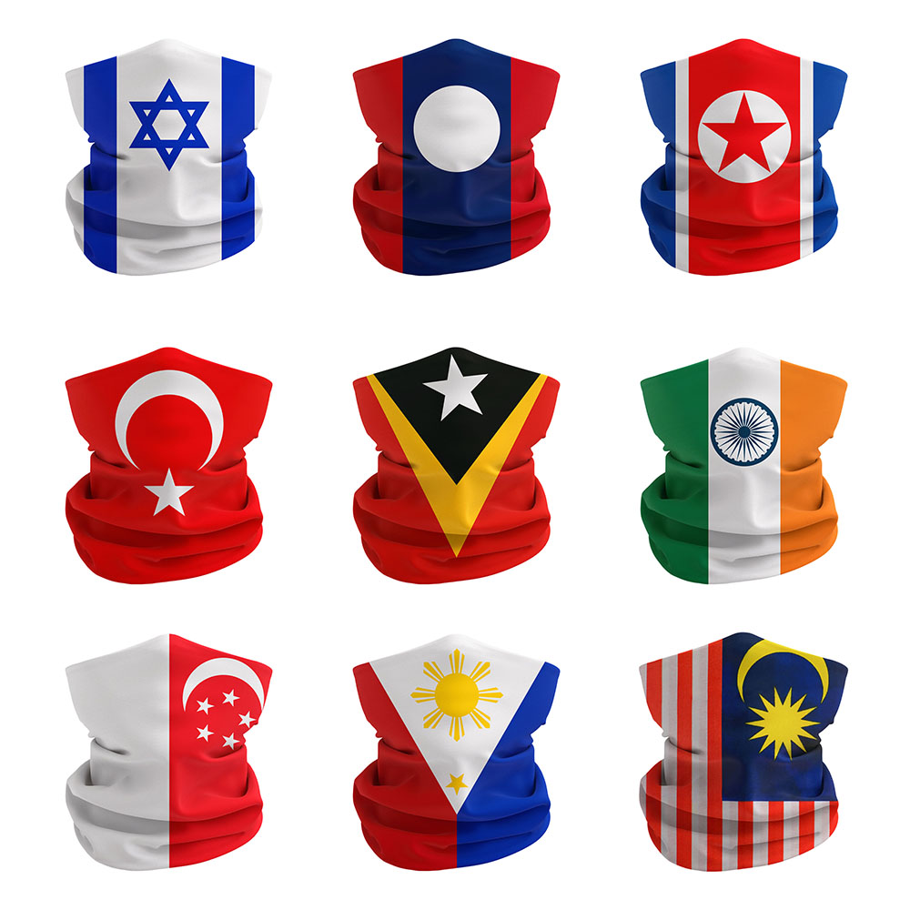 Philippines Cycling Gear - Asiatische Nationalflaggen, bedrucktes Bandana, Israel, Türkei,