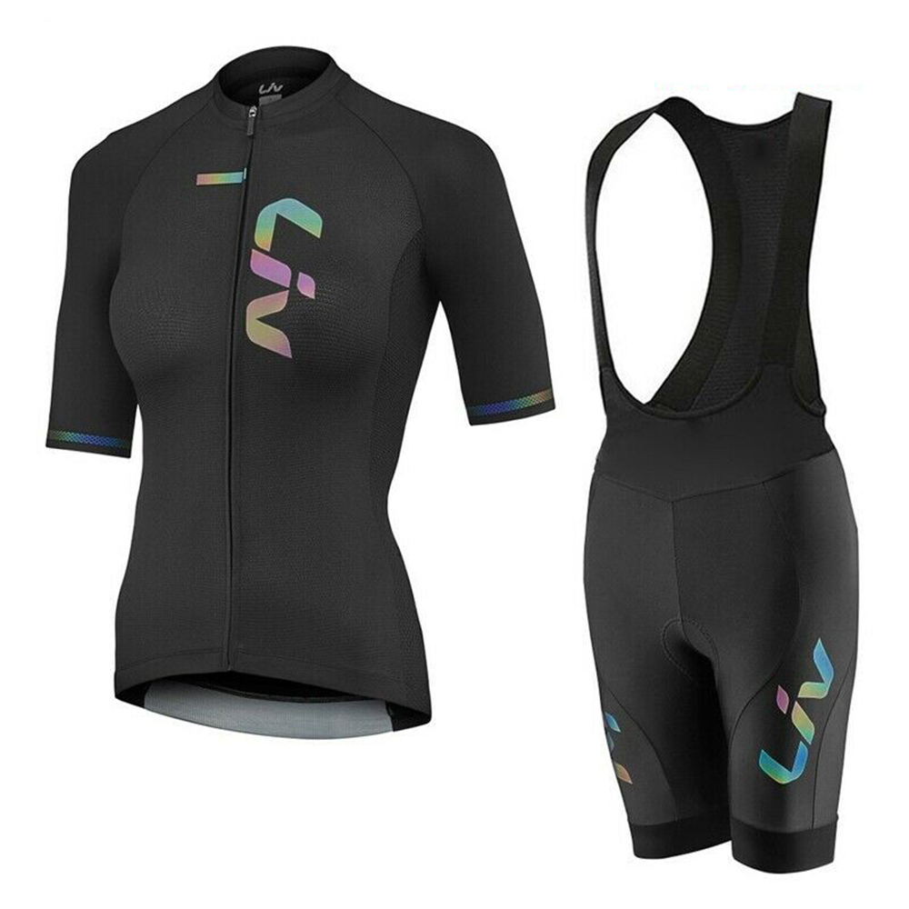 Cycling Gear Girls - LIV Sommer Radfahren Jersey Trägerhose Set