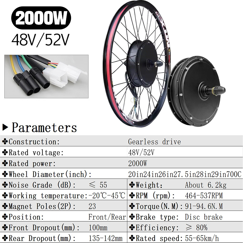 72V 5000W E-Bike Umbausatz Bür – Cycling Gear Kit Bewertung und Preis