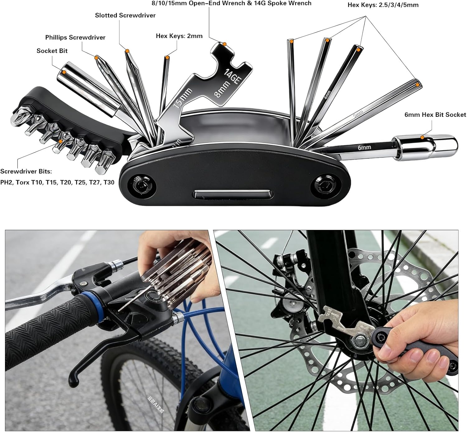 Faltbares Multifunktions-Fahrr – Cycling Gear Kit Bewertung und Preis