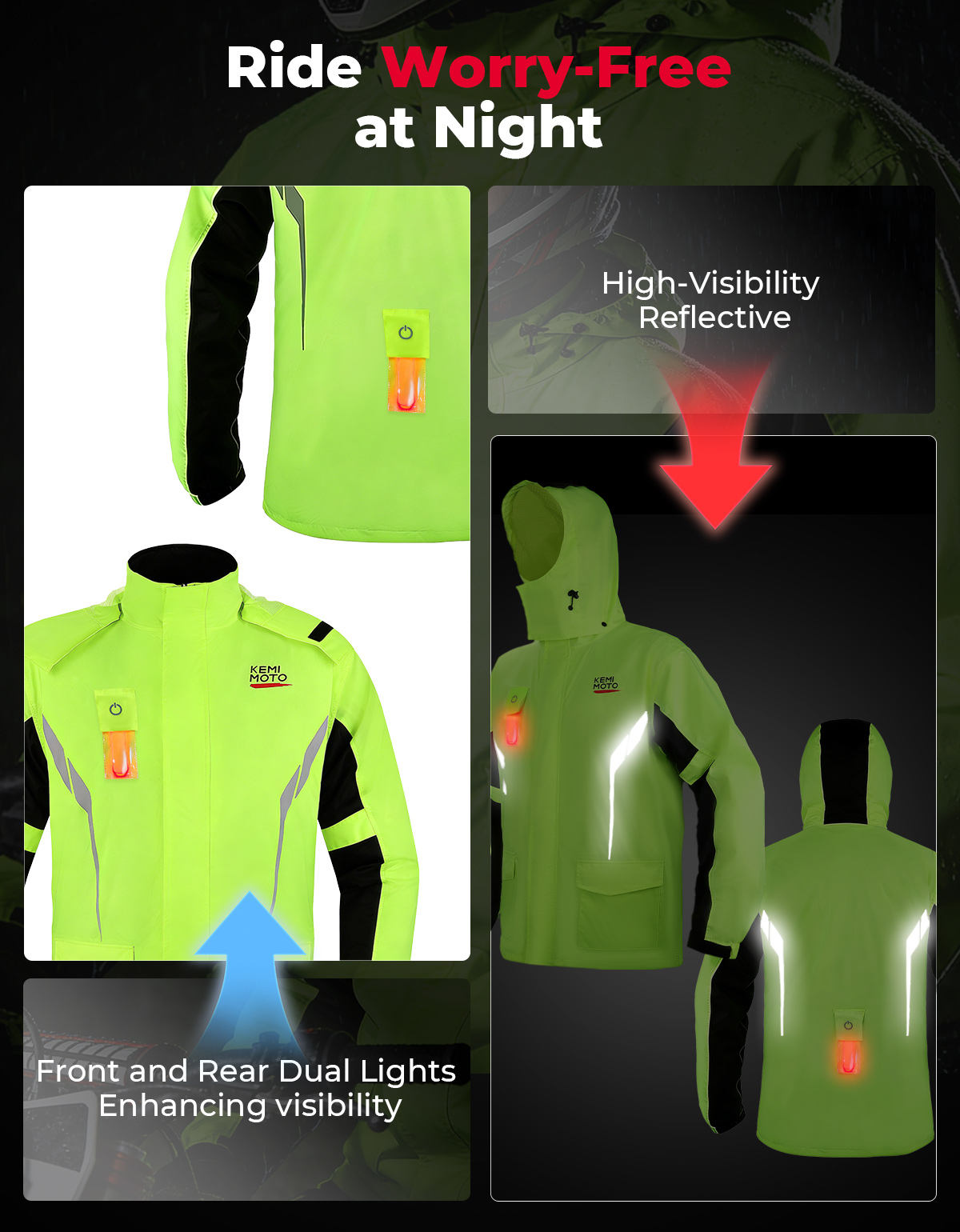 Wasserdichtes Regenmantel-Set  – Cycling Gear Jacket Bewertung und Preis