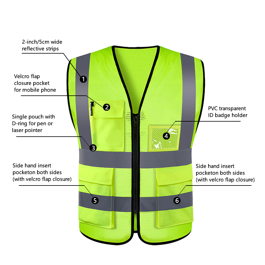 Verstellbare Sicherheitsweste, – Cycling Visibility Gear Bewertung und Preis