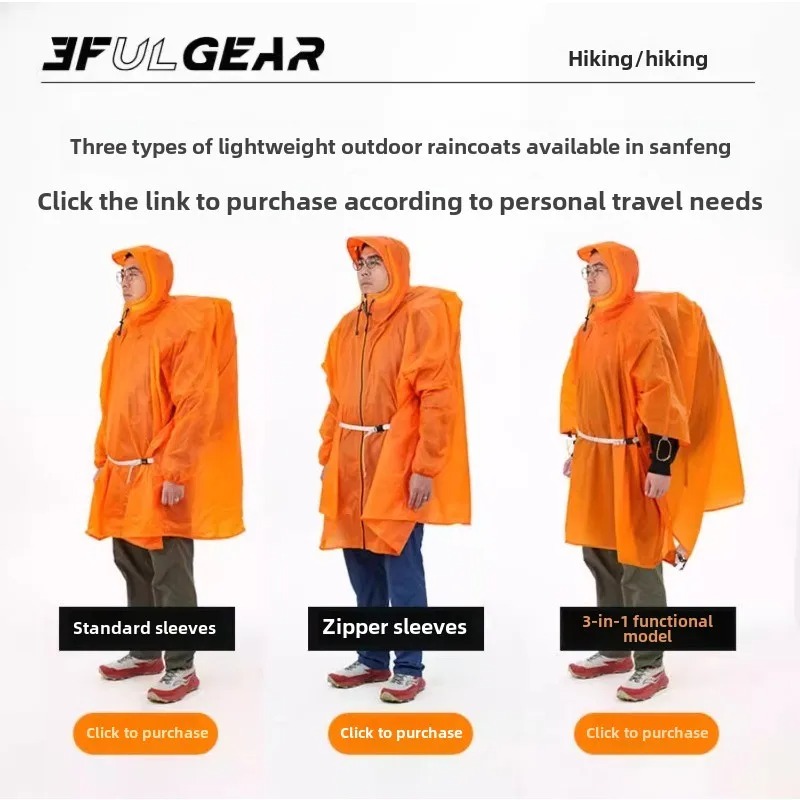 Ultraleichter Regenponcho 3F U – Cycling Gear Jacket Bewertung und Preis